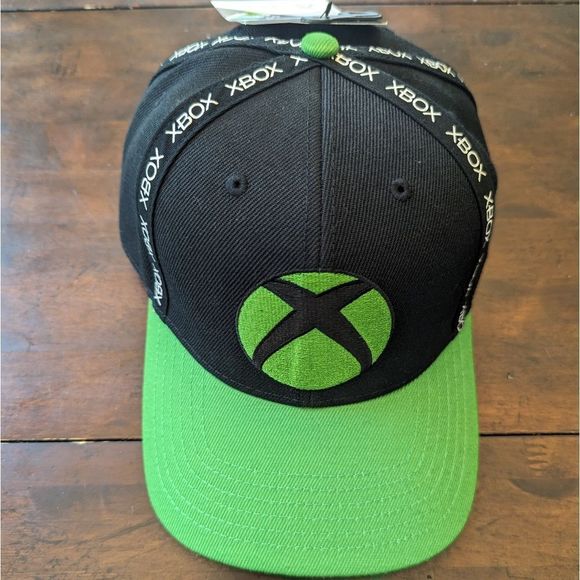 New With Tags XBOX Official Merchandise Snapback Hat Green and Black Men's - Picture 1 of 7
